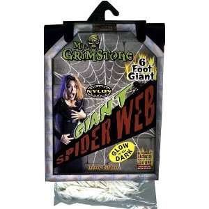  6 Giant Glow in the Dark Spider Web Toys & Games