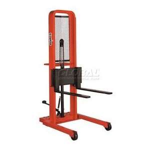 Hydraulic Stacker Lift Truck   Adjustable Fork Style  