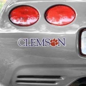  Clemson Tigers University Wordmark Car Decal Automotive