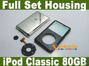 Black Housing Fascia Clickwheel for iPod Classic 80GB  