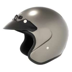   Helmets U 6 Open Face Motorcycle Helmet Deep Silver Medium M 641272