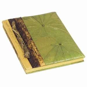  Green Leaf & Bark Notebook/Journal/Sketchbook, Bamboo Paper 