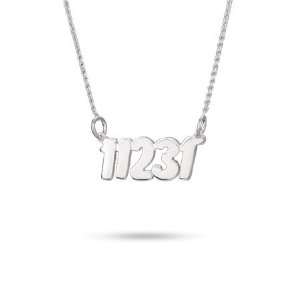 Sterling Silver Zip Code Necklace Length 16 inches (Lengths 16 inches 
