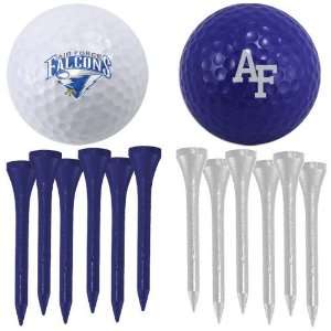  Air Force Falcons Two Golf Balls and Twelve Tees Set 