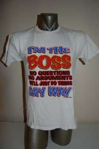 The Boss Do Things My Way T shirt Cool Fun Large L  