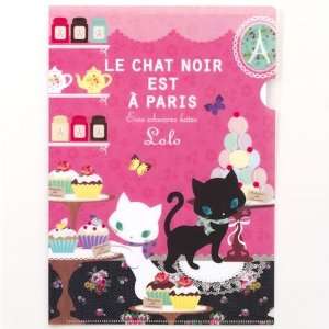  French style A4 plastic file folder kitty pink Toys 