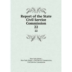  Service Commission. 22 New York (State ). Civil Service Commission 
