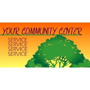   3x6 Vinyl Banner   Generic Community Center Services 