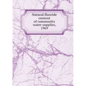  Natural fluoride content of community water supplies, 1969 