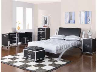 LECLAIR YOUTH BEDROOM FULL SIZE 4 PIECE SET MODERN METAL 021032231408 