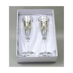 Italian Murano Champagne Flutes 