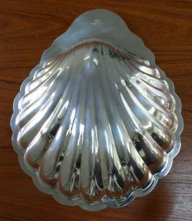 vintage f b roger silver co 1883 beautiful scallop shell shaped footed