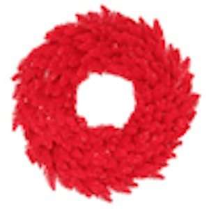  60 Red Christmas Wreath, Prelit, Red