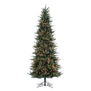 9 x 48 Tiffany Spruce Realistic Tree, Prelit, Multi 