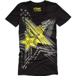 Fox Racing Rockstar Showcase Vneck Girls Short Sleeve Racewear Shirt 