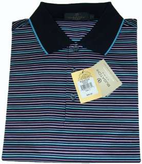 Bugatchi Uomo NWT L Egyptian Cotton Short Sleeve Mens Golf Polo Shirt 