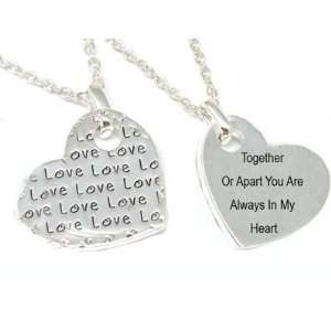  Together Or Apart Ur Always In My Heart 16 Necklace 