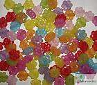 50 PCs Acrylic Color Mixed Flower Beads 12mm J029  