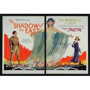 1923 Ad Shadow of the East Fox Silent Film India RARE   Original 