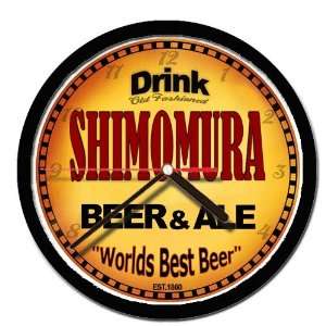  SHIMOMURA beer and ale cerveza wall clock 