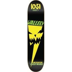 1031 Mike Vallely Guest Black / Yellow Skateboard Deck   8 