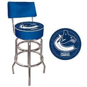  NHL Vancouver Canucks Padded Bar Stool with Back