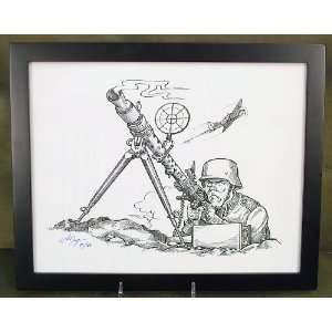 Limited Edition Military Illustrations Signed by Artist German WWII 
