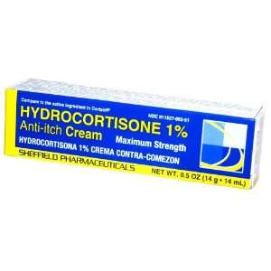  Dr. Sheff. Hydrocortisone 1% Cream .5 oz (Pack of 12 