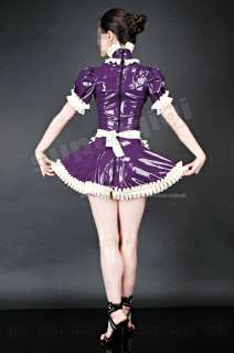 Latex/Rubber 0.45mm Maid Uniform Dress catsuit costume  