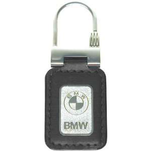  New BMW Key Chain   Leather, Black Automotive