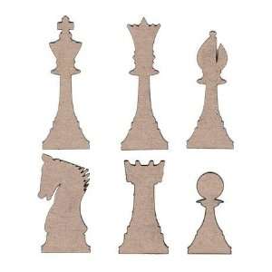  Leaky Shed Studio   Chipboard Shapes   Chess Pieces Arts 