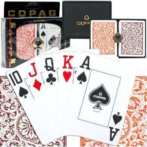  Copag™ Poker Size Jumbo Index   1546 Orange And Brown 