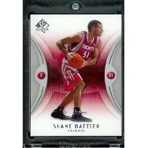  2006 07 SP Authentic Shane Battier Houston Rockets Basketball 