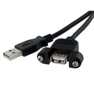 ft Panel Mount USB Cable A to A   F/M. USB CABLE A TO A PANEL MOUNT 