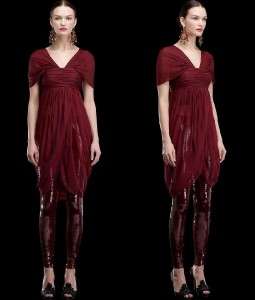 WOW COUTURE Sequins Leggings Burgundy Sequined Pants S M L NWT  