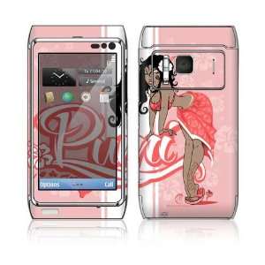 Nokia N8 Skin Decal Sticker  Puni Doll Pink
