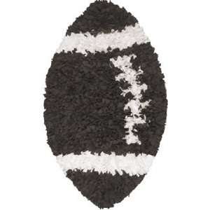  The Rug Market Kids Shaggy Raggy Football 02250 Brown and 