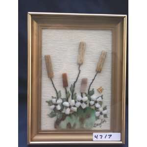  Shadow Box Frame with Gem Stone Flowers, 4717 Everything 