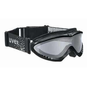  UVEX Corus Crystal Womens Ski Goggle,Black Metallic Frame 