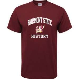  Fairmont State Fighting Falcons Maroon Youth History Arch 