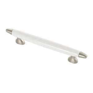   Pull Satin Nickel With White Satin Nickel With White