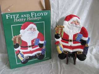 Fitz & Floyd China Happy Holidays Canapy Plate  