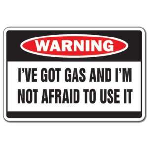   NOT AFRAID TO USE IT Warning Sign farter fart Patio, Lawn & Garden