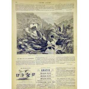 Gold Mine Vigra Germany French Print 1868
