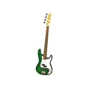    43 inch Transparent green electric bass with belt 