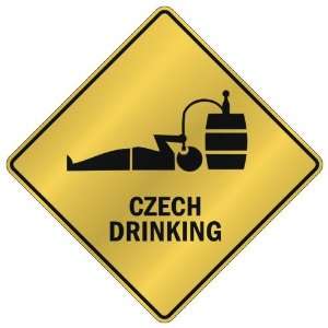   DRINKING  CROSSING SIGN COUNTRY CZECH REPUBLIC