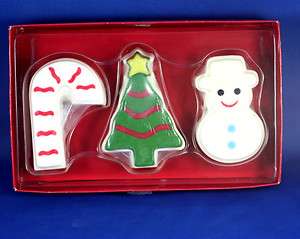 Kasays Handmade Soap Christmas Cookie Dough Set of 3 Candy Cane 