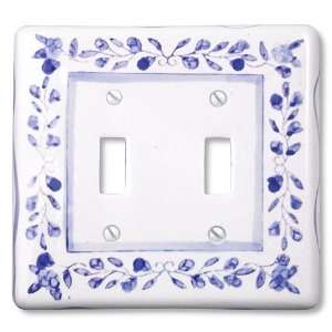   Ceramic   2 Toggle Wallplate   CLEARANCE SALE