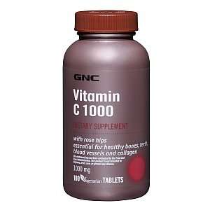 GNC Vitamin C 1000 with Rose Hips, Tablets, 250 ea