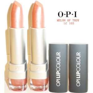  OPI Lipcolour #LC 103 MELON OF TROY (Qty, Of 2 LipSticks 